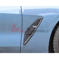 OEM Style Dry Carbon Fiber Fender Side Vent Trim For BMW 8 Series G14 G15 G16 2018-2025