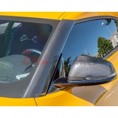 Dry Carbon Fiber A Pillar Cover Trims (Stick On) For Toyota GR Supra MK5 A90 A91 2019-2024