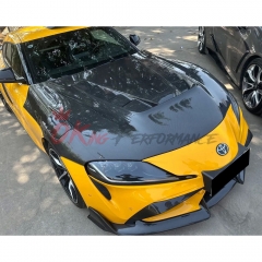 TV Style Carbon Fiber (Cfrp) Hood For Toyota GR Supra A90 A91 MK5 2019-2024