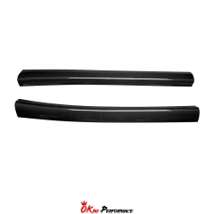 Dry Carbon Fiber Door Sill Pedal Strip For Toyota GR Supra A90 A91 MK5 2019-2024