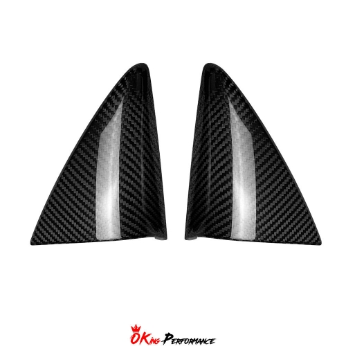 Dry Carbon Fiber Interiors Kits Triangle Cover For Toyota GR Supra A90 A91 MK5 2019-2024