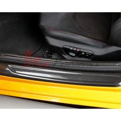 Dry Carbon Fiber Door Sill Pedal Strip For Toyota GR Supra A90 A91 MK5 2019-2024