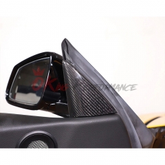 Dry Carbon Fiber Interiors Kits Triangle Cover For Toyota GR Supra A90 A91 MK5 2019-2024