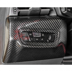 Dry Carbon Fiber Interiors Kits Headlight Power Switch Panel Cover For Toyota GR Supra A90 A91 MK5 2019-2024