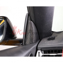 Dry Carbon Fiber Interiors Kits Triangle Cover For Toyota GR Supra A90 A91 MK5 2019-2024