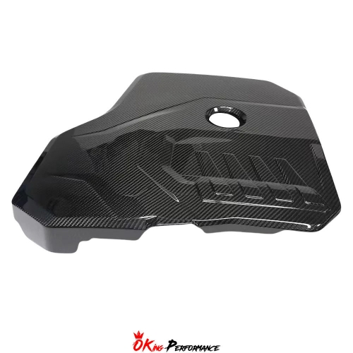 B48 L4 Dry Carbon Fiber Engine Cover For Toyota GR Supra A90 A91 MK5 2019-2024