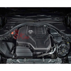 B48 L4 Dry Carbon Fiber Engine Cover For Toyota GR Supra A90 A91 MK5 2019-2024
