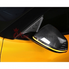Dry Carbon Fiber A-pillar Triangle Window Trim Cover For Toyota GR Supra A90 A91 MK5 2019-2024