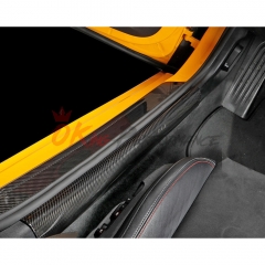 Dry Carbon Fiber Door Sill Pedal Strip For Toyota GR Supra A90 A91 MK5 2019-2024