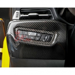 Dry Carbon Fiber Interiors Kits Headlight Power Switch Panel Cover For Toyota GR Supra A90 A91 MK5 2019-2024