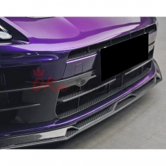 OEM Style Dry Carbon Fiber Front Bumepr Lower Grille For Porsche Panamera 976 2024-On