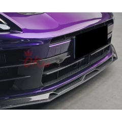 OEM Style Dry Carbon Fiber Front Bumepr Upper Grille For Porsche Panamera 976 2024-On