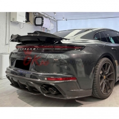 OD V2 Style Dry Carbon Fiber Rear Spoiler Trunk Wing For Porsche Panamera 976 2024-On