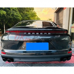 OD V2 Style Dry Carbon Fiber Rear Spoiler Trunk Wing For Porsche Panamera 976 2024-On