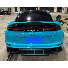 OD V2 Style Dry Carbon Fiber Rear Diffuser For Porsche Panamera 976 2024-On