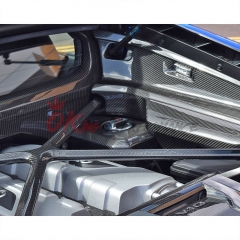 Dry Carbon Fiber Replacement Engine Bay Water Tank Cover For Audi R8 2016-2024