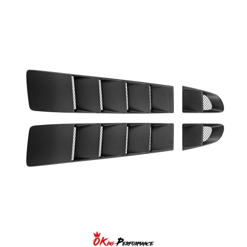 Dry Carbon Fiber Rear Engine Vent For Audi R8 Spyder V10 2010-2015
