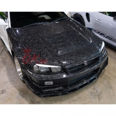 Nismo Z-Tune Style Carbon Fiber Hood For Nissan R34 GTR 1998-2002