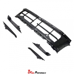 OEM Style Dry Carbon Fiber Front Bumepr Lower Grille For Porsche Panamera 976 2024-On