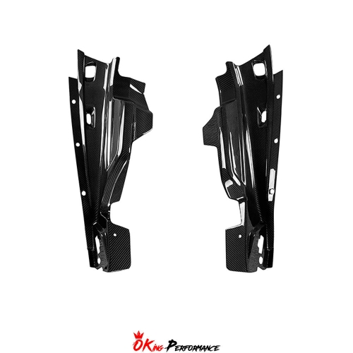 Dry Carbon Fiber Replacement Engine Bay Panel Pair For Audi R8 2016-2024