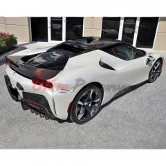 OEM Style Dry Carbon Fiber Style Rear Spoiler For Ferrari SF90