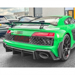 GT RWD Style Dry Carbon Fiber Rear Diffuser For Audi R8 2020-2024