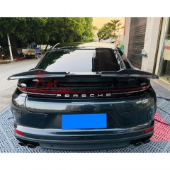 OD V2 Style Dry Carbon Fiber Rear Spoiler Trunk Wing For Porsche Panamera 976 2024-On