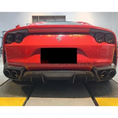 OEM Style Dry Carbon Fiber Rear Diffuser For Ferrari 812 Superfast GTS 2017-2023