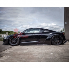 Artisan Spirit (Liberty Walk) Style Carbon Fiber Side Skirt For Audi R8 2007-2015