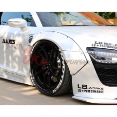 Artisan Spirit (Liberty Walk) Style Carbon Fiber Wide Body Fender Wheels Flares For Audi R8 2007-2015