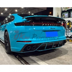 OD V2 Style Dry Carbon Fiber Rear Diffuser For Porsche Panamera 976 2024-On
