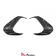 Dry Carbon Fiber Headlights Eyebrow Cover Trim For Porsche Panamera 976 2024-On