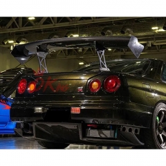 Auto Select Style Carbon Fiber Gt Wing For Nissan R34 GTT GTR 1998-2002