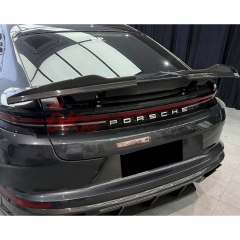 OD V2 Style Dry Carbon Fiber Rear Spoiler Trunk Wing For Porsche Panamera 976 2024-On