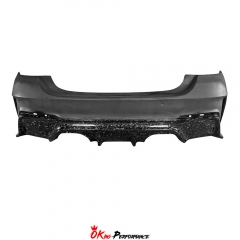 3D Style Partial Forged Carbon FIber Rear Bumper For BMW F80 F82 F83 M3 M4 2014-2020