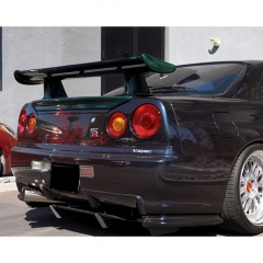 OEM V-Spec Nismo Z-Tune Style Carbon Fiber Rear Spoiler Wing For Nissan R34 GTR GTT 1998-2002