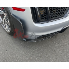 Carbon Fiber Rear Bumper Side Vent Spats For Audi R8 V10 2016-2019