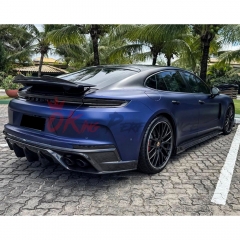OD V1 Style Dry Carbon Fiber Rear Diffuser For Porsche Panamera 976 2024-On