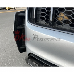 Carbon Fiber Rear Bumper Side Vent Spats For Audi R8 V10 2016-2019