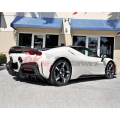 OEM Style Dry Carbon Fiber Style Rear Spoiler For Ferrari SF90