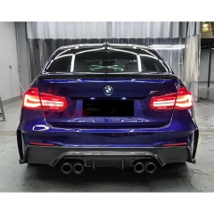 3D Style Partial Forged Carbon FIber Rear Bumper For BMW F80 F82 F83 M3 M4 2014-2020