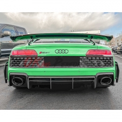 GT RWD Style Dry Carbon Fiber Rear Diffuser For Audi R8 2020-2024