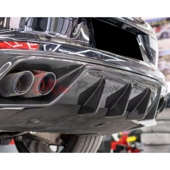 OD V1 Style Dry Carbon Fiber Rear Diffuser For Porsche Panamera 976 2024-On