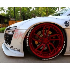Artisan Spirit (Liberty Walk) Style Carbon Fiber Wide Body Fender Wheels Flares For Audi R8 2007-2015