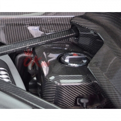 Dry Carbon Fiber Replacement Engine Bay Water Tank Cover For Audi R8 2016-2024