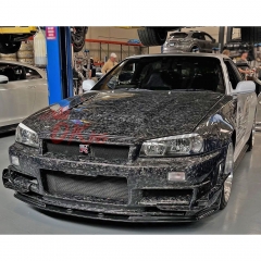 Nismo Z-Tune Style Carbon Fiber Hood For Nissan R34 GTR 1998-2002