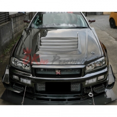 Nismo Z-Tune Style Carbon Fiber Hood For Nissan R34 GTR 1998-2002