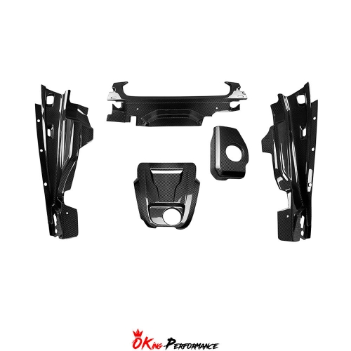Dry Carbon Fiber Replacement Engine Bay Set For Audi R8 2016-2019