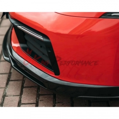 TechArt Style Dry Carbon Fiber Front Lip For Porsche 911 992 Carrera S 2019-2023