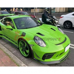 CMST Style Carbon Fiber Front Bumper Vents Trim For Porsche 911 GT3RS 991 2018-2020